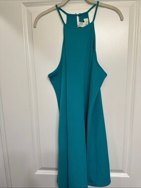 Forever 21 - Women’s Turquoise Halter Mini Dress- Plus Size 0X